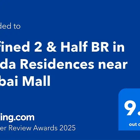 Refined 2 & Half Br In Mada Residences Near Dubai Mall Exterior photo